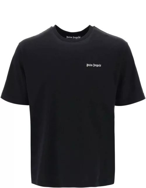 PALM ANGELS Jersey t-shirt with logo embroidery