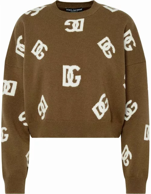 Dolce & Gabbana Brown Wool Sweater