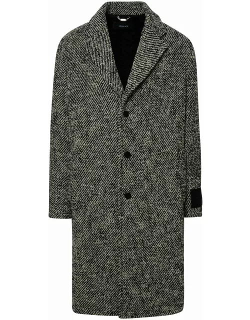 Versace Two-tone Wool Coat
