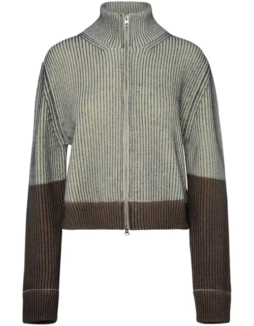 MM6 Maison Margiela Two-tone Wool Blend Turtleneck Sweater