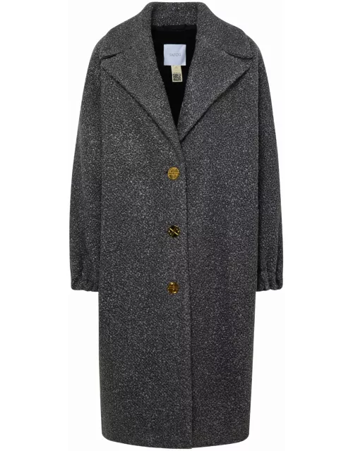 Patou elliptic Grey Wool Coat