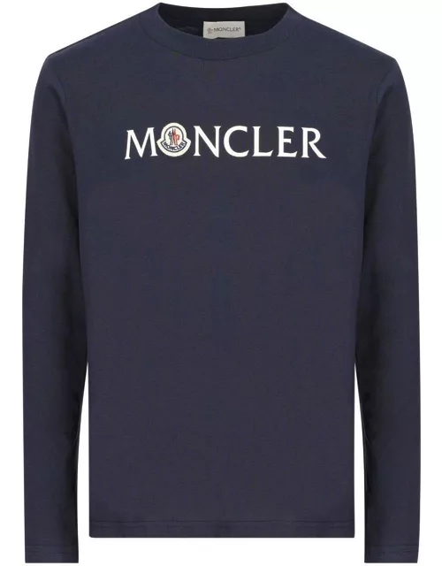 Moncler Logo-patch Long-sleeved Crewneck T-shirt