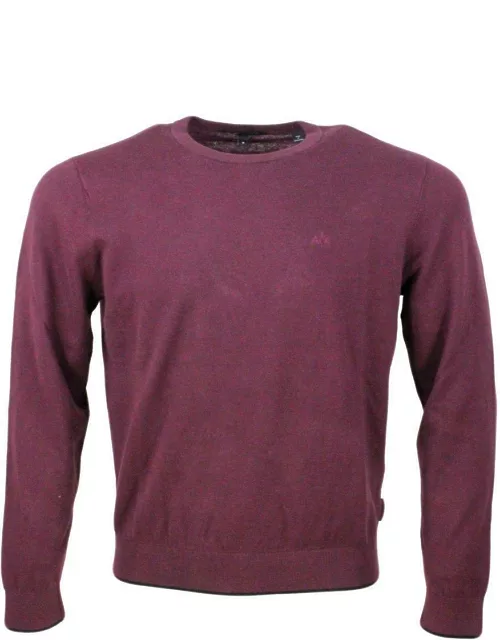 Armani Collezioni Long-sleeved Crewneck Knitted Jumper