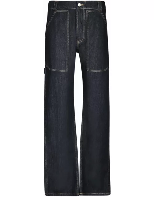 Alexander McQueen Straight Buttoned Jean