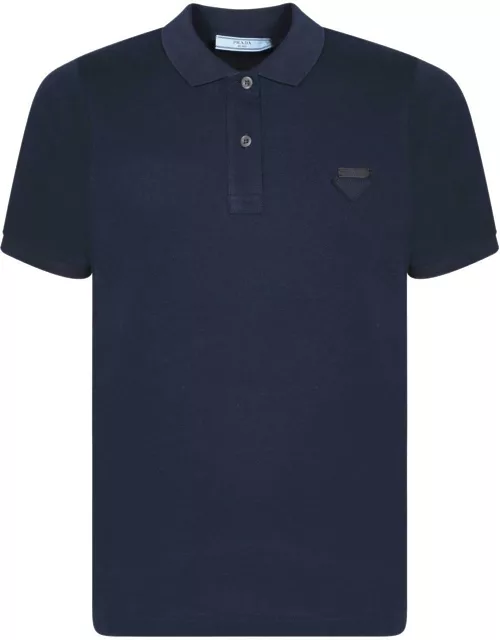 Prada Logo-patch Polo Shirt