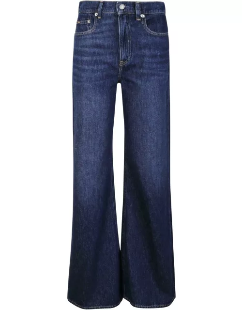 Polo Ralph Lauren Whiskered-effect Wide-leg Jean