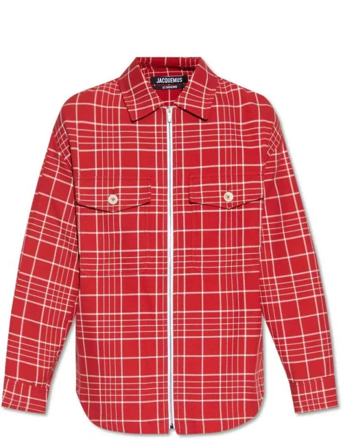 Jacquemus Patterned Collared Zip-up Jacket