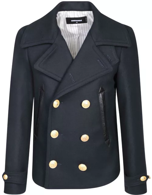 Dsquared2 Double-breasted Long-sleeved Coat