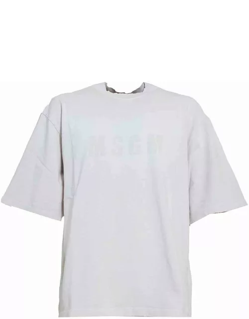 MSGM Raw-cut Drop Shoulder T-shirt