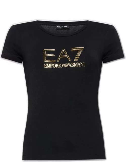 EA7 Embellished Crewneck T-shirt