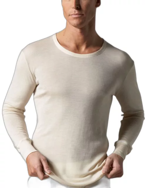 Woolen Silk Long-Sleeve Shirt