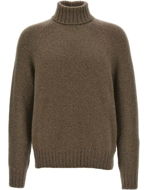 Zegna Boucle Silk Cashmere Sweater