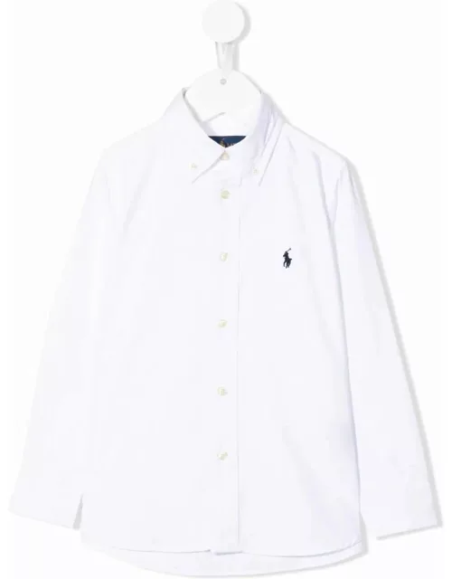 Ralph Lauren White Slim-fit Oxford Shirt