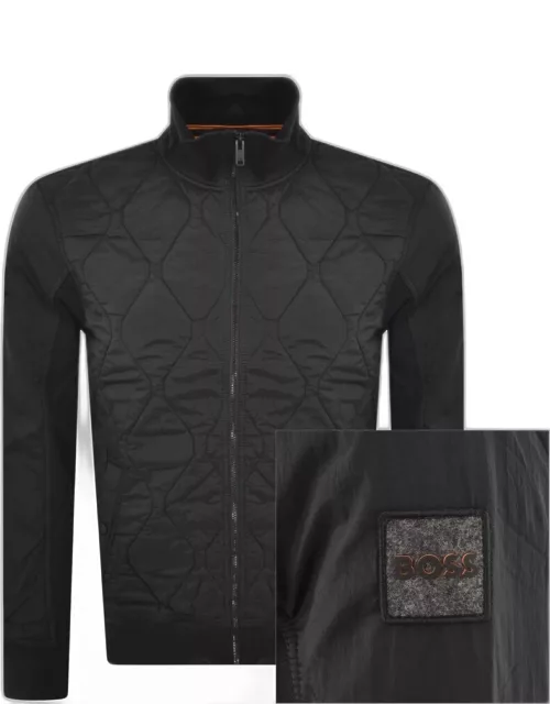 BOSS Zequilt 01 Full Zip Sweatshirt Black