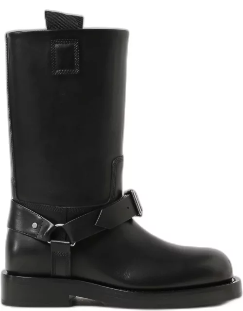 Burberry Saddle ankle boots in leather with buckle
