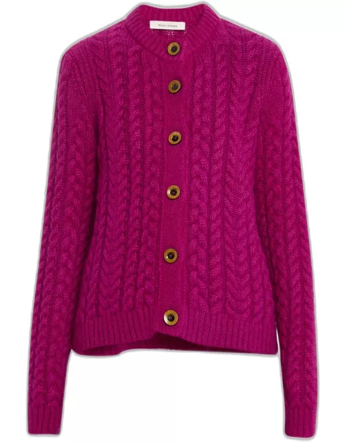 Dawn Cable Mohair Cardigan