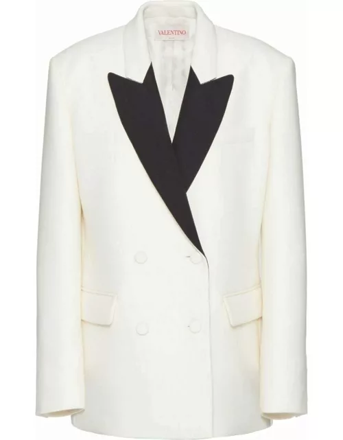 Valentino Garavani Double-breasted blazer with color-block design