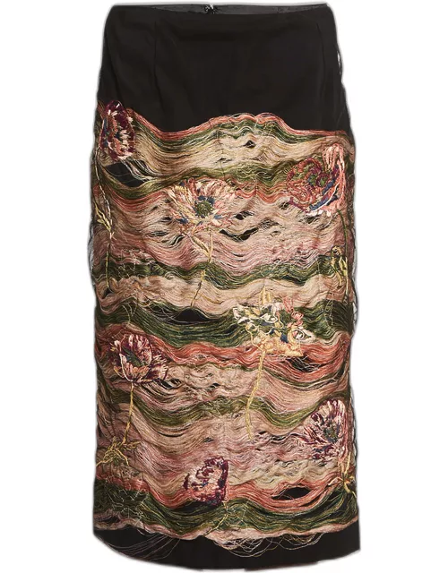 Salby Embroidered Midi Skirt