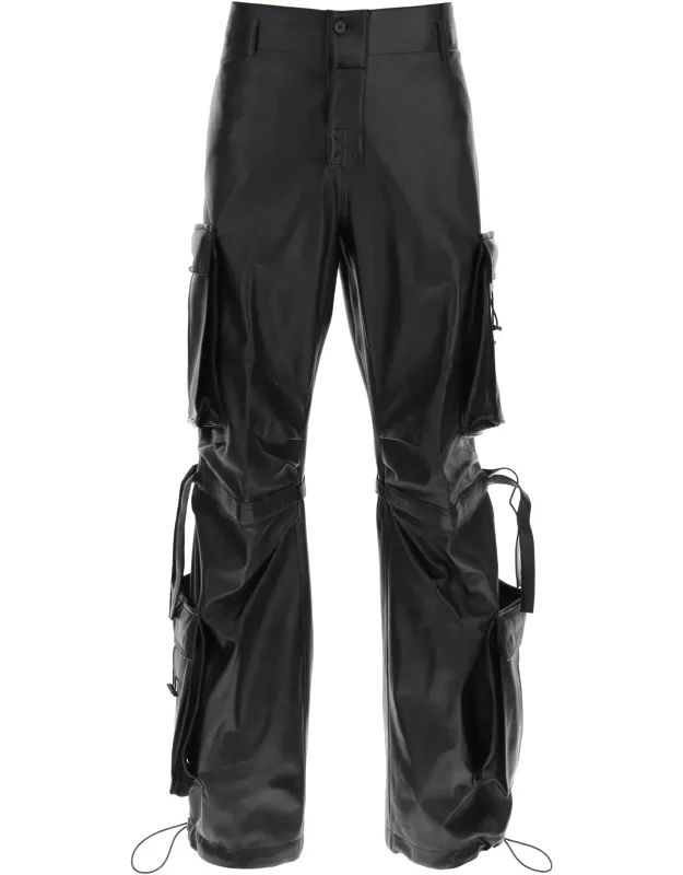 DARKPARK luis lamb-leather cargo pant