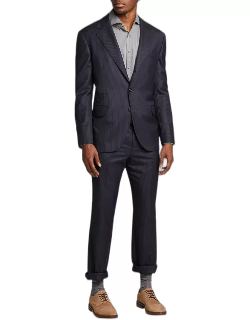 Men's Chalk Stripe Super 150s Wool Suit