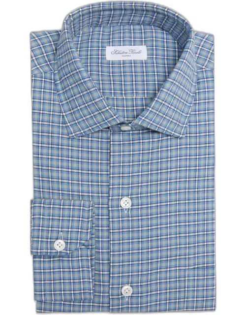 Men's Flannel Plaid Casual Button Down Shirt