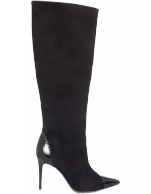Emerson Mixed Leather Knee Boot
