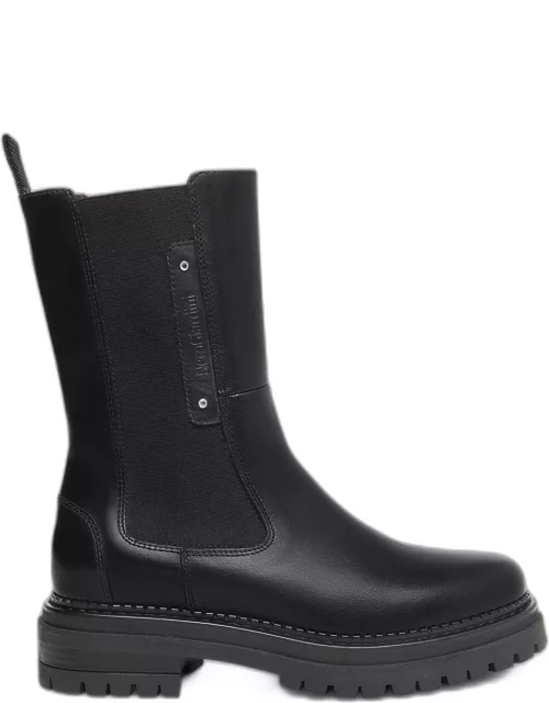 Leather Mid Chelsea Boot