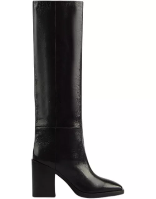Ophelia Leather Knee Boot