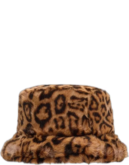 Faux-Fur Bucket Hat