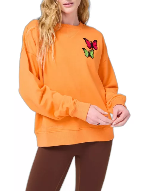 Aperol Butterfly Crewneck Sweatshirt