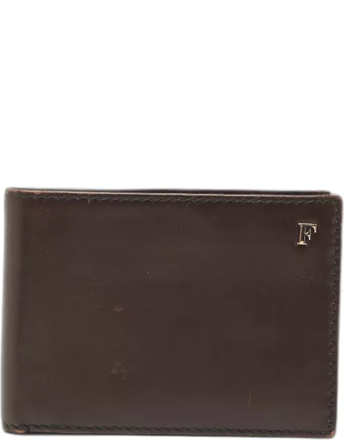 Gianfranco Ferre Brown Leather Bifold Wallet