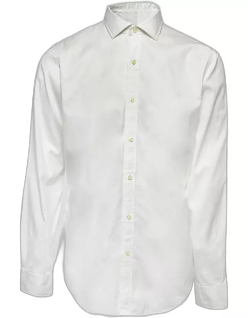 Polo Ralph Lauren White Cotton Button Front Shirt