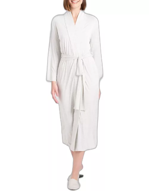 Feathers Elements Long Jersey Robe