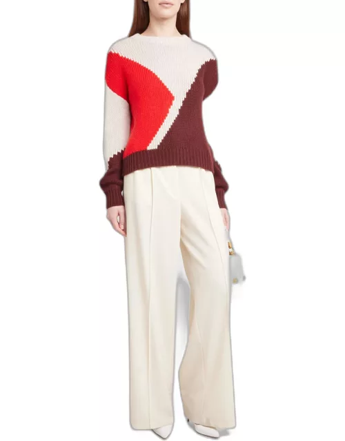 The Jackie Cashmere Colorblock Sweater