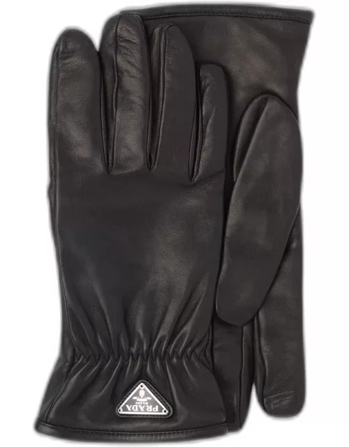 Men's Napa Gloves with Triangle Logo