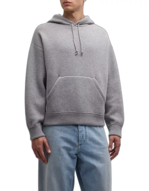 Men's Compact Cashmere Knit Hoodie