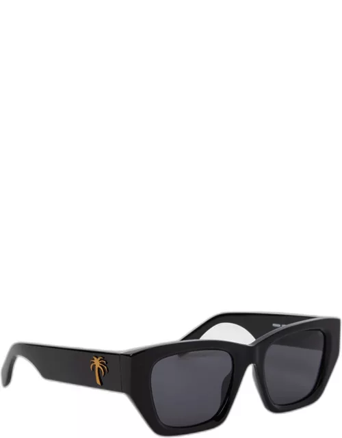 Hinkley Black Acetate Cat-Eye Sunglasse