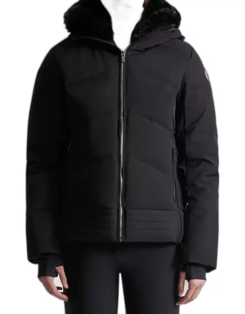 Avery Puffer Jacket with Faux Fur Lining