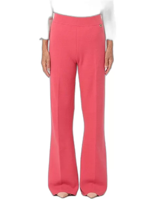 Trousers TWINSET Woman colour Strawberry