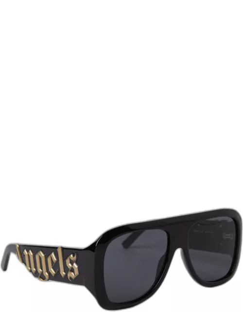 Sonoma Black Acetate & Metal Aviator Sunglasse