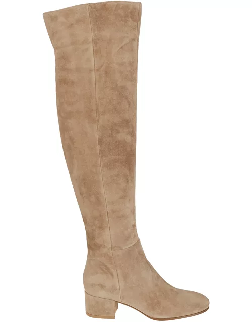 Gianvito Rossi Rolling Mid Camel Over-the-knee Boot