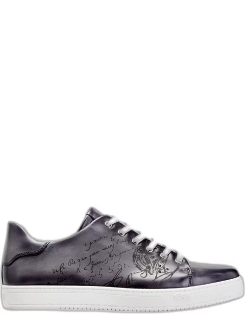 Men's Playtime Scritto Leather Sneaker