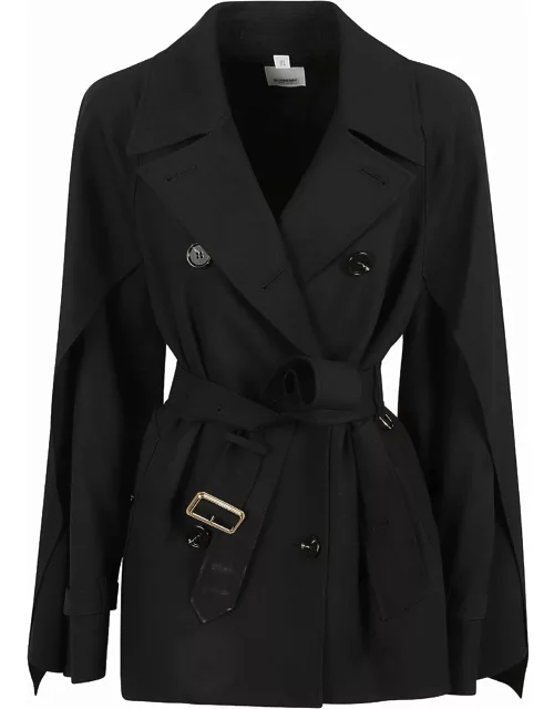Burberry Belted Double-breasted Jacket