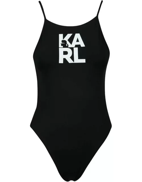 Karl Lagerfeld Womens Black Swimsuit