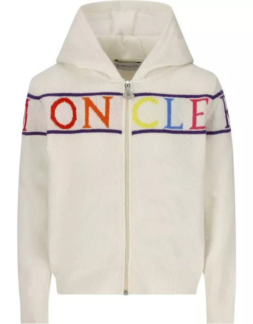 Moncler Logo Patch Ziepped Knitted Cardigan
