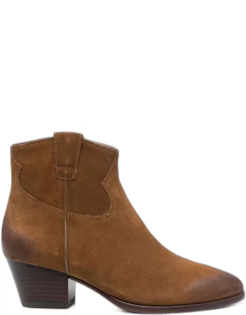 Ash Brown Suede Houston Pointed Suede Boot