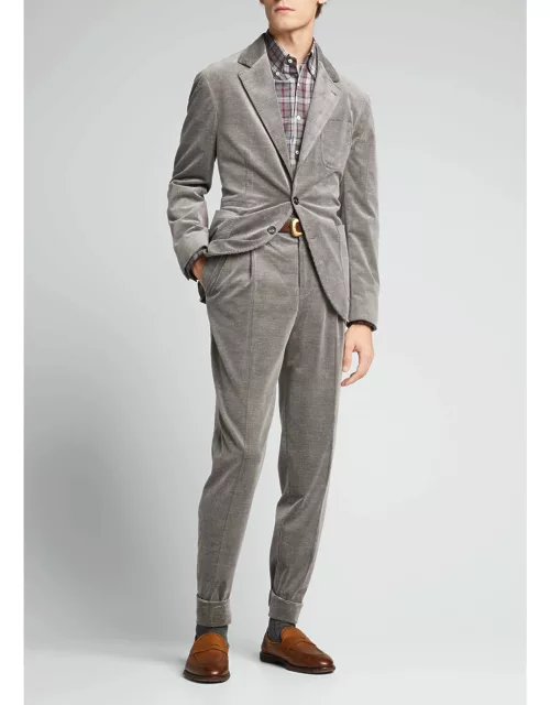 Men's Fine Corduroy 3-Patch Suit