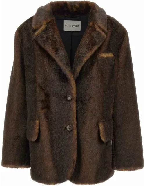 STAND STUDIO belinda Blazer Fur Coat