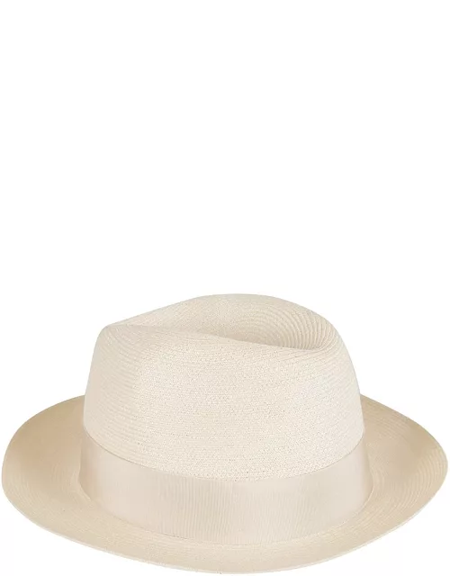Borsalino Canapa Bow Detail Hat
