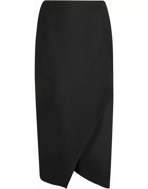 Alexander McQueen Side Slit Asymmetric Skirt